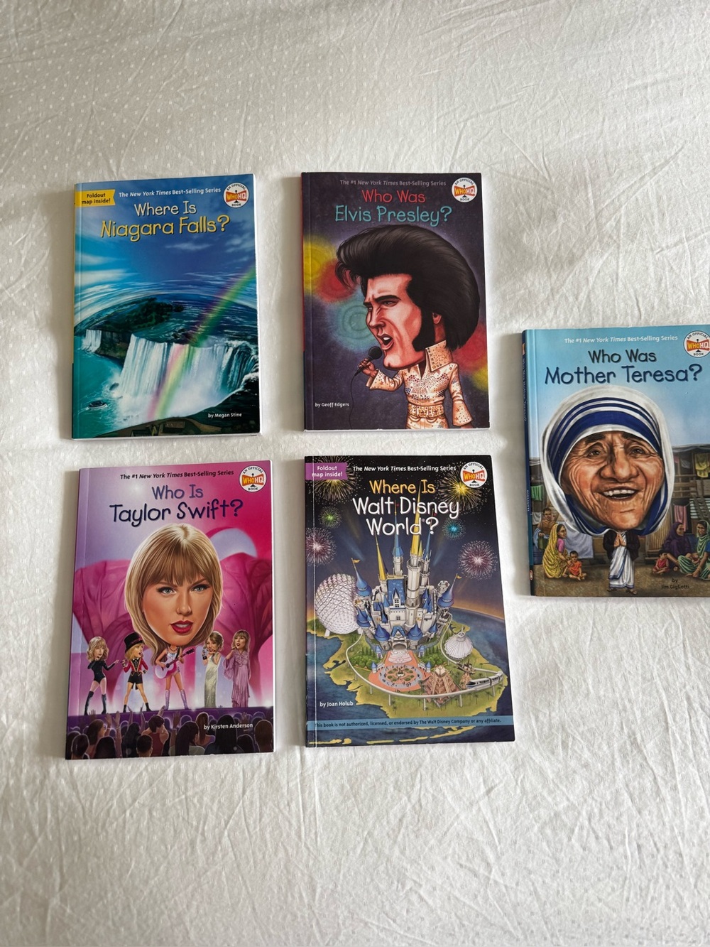 Who Is, who was Children's Biography Book set of 5